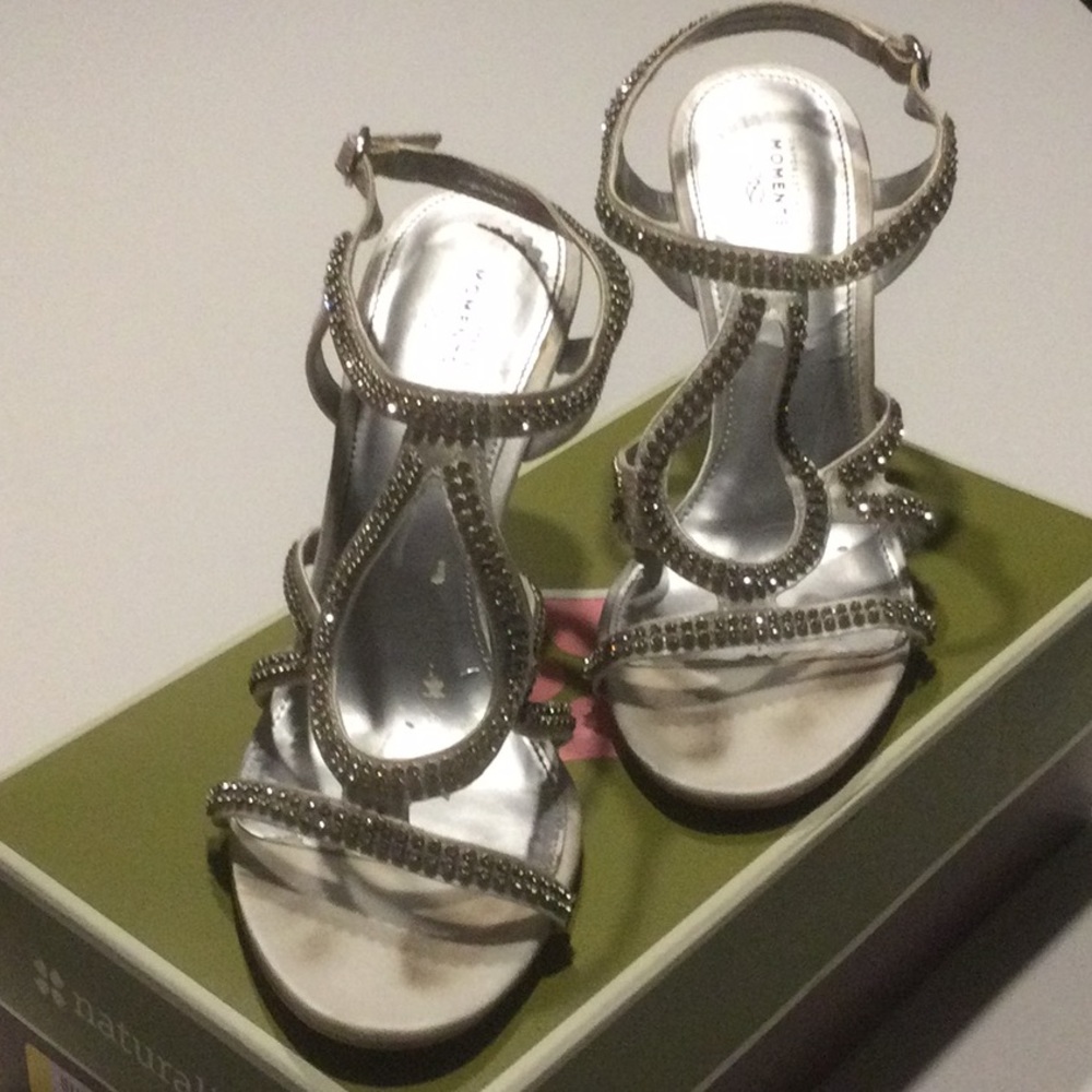Unforgettable Moments White Satin and Rhinestone Heels